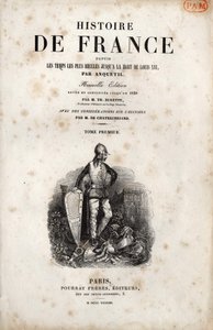 Frontispice de « Histoire de France » par Anquetil. 1838 - Unknown artist