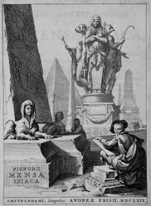 Frontispice de « Mensae Isiaca » (qui donne le sens des rites sacrés chez les Égyptiens) - Unknown artist