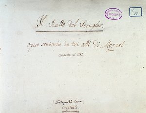 Frontispice pour Die Entführung aus dem Serail, opéra de Mozart, version Lichtenthal (1838)
