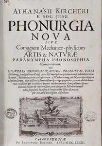 Frontispice de Phonurgia nova (1673) - Unknown artist