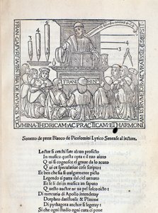 Frontispice du traité Angelicum ac divinicum opus musicae par Franchino Gaffurio - Unknown artist