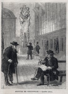 HÔPITAL DE GREENWICH : La figure de proue du navire de guerre 