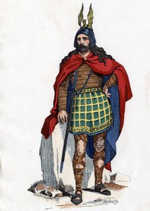 Chef gaulois sous la domination romaine - dans "Les Costumes Civils et Militaires des Français à travers les siècles Paris F. Roy 1882". - Unknown artist