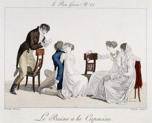 Jeu : Le Baiser Capuchine - dans "Le Bon Genre", n°65, début 19e siècle - Unknown artist