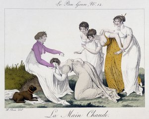 Jeu de la main chaude - dans "Le Bon Genre", n° 12, début du XIXe siècle - Unknown artist