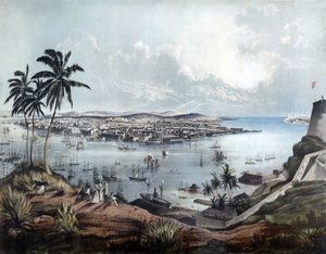 Vue générale de La Havane (Cuba) en 1850