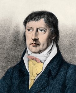 Georg Wilhelm Friedrich Hegel (1770-1831) philosophe anglais, gravure vers 1825 - Unknown artist