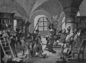 Guerre des paysans allemands (1524-1526) : Agitation des fermiers à Roggenburg, Bavière, Allemagne