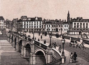 Glasgow, Écosse : vue du pont Broomielaw - Unknown artist