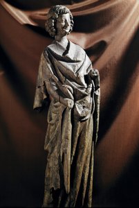 Art gothique : « Ange » Sculpture en bois. 13ème siècle Paris, Musée du Louvre - Unknown artist