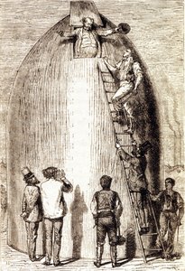 Gravure dans « De la Terre à la Lune » de Jules Verne - Unknown artist