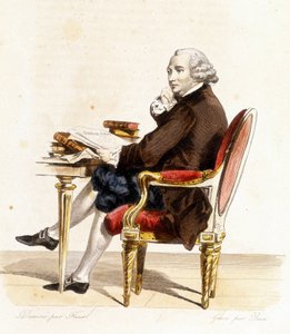 Guillaume-Chrétien de Lamoignon de Malesherbes (1721-1794). Homme politique français. Gravure de 1838 - Unknown artist