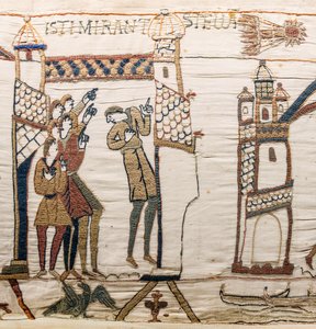 La Comète de Halley et Harold Recevant de Mauvaises Nouvelles, Tapisserie de Bayeux