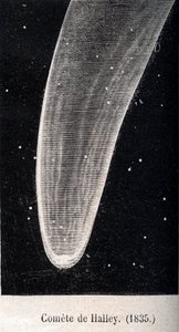 La comète de Halley 1835 - gravure vers 1867 - Unknown artist