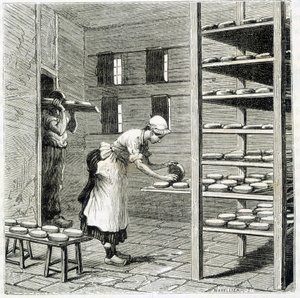 Haloir (ou séchoir) pour la fabrication du fromage camembert - dans « Les merveilles de l