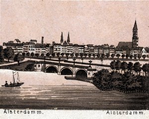 Hambourg, Allemagne : vue de l
