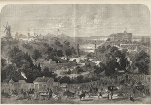 Hambourg - Allemagne - Exposition horticole 1869 - Hambourg - le parc de l