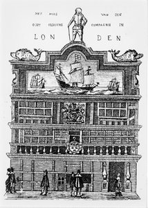 Quartier général de la Compagnie des Indes orientales à Londres au 17e siècle - Unknown artist