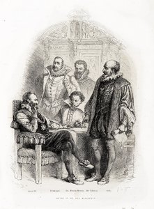 Henri IV (1553 - 1610) et ses ministres : Théodore Agrippa d