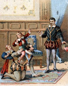 Henri IV Roi de France (1553-1610) jouant avec ses enfants