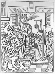 Hérésie et orthodoxie disputant le théologien - Unknown artist