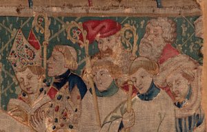 Histoire de Saint Piat et Saint Éleuthère, Scène 10 : Saint Éleuthère est sacré évêque (détail) - Unknown artist