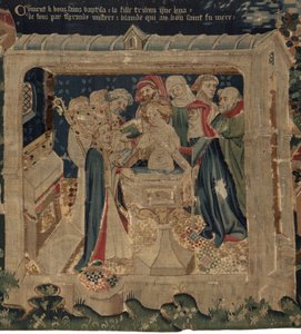 Histoire de Saint Piat et Saint Eleuthère, Scène 13 : Le baptême de Blanda - Unknown artist
