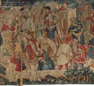 Histoire de Saint Piat et Saint Eleuthère, Scène 4 : Hirineus détruit l