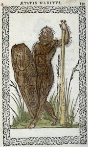 Homme sauvage - dans « Habits et effigies » par Jean Sluperius - Unknown artist