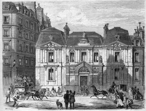 Hôtel Carnavalet dans la rue alors appelée Culture Sainte Catherine à Paris, aujourd