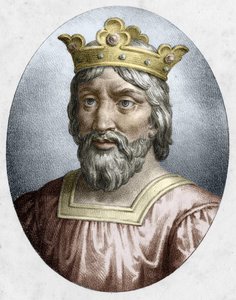Hugues Capet (941-996), roi de France, fondateur de la dynastie capétienne. Gravure du XIXe siècle - Unknown artist