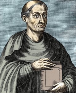 Hugues de Saint Victor. Théologien et philosophe français. 12ème siècle. Gravure du 17ème siècle. - Unknown artist