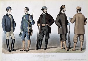 Tenues de chasse, «Le Journal des tailleurs» - Unknown artist