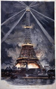Illumination de la Tour Eiffel pendant l