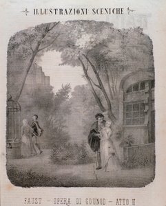 Illustration pour le deuxième acte de Faust par Charles Gounod - Unknown artist