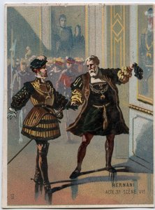 Illustration de « Ernani » par le compositeur italien Giuseppe Verdi, acte 3, scène VI, opéra créé en 1844 d