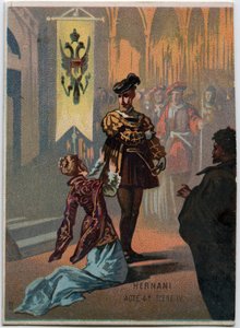 Illustration de « Ernani » par le compositeur italien Giuseppe Verdi (1813-1901), acte 4, scène IV opéra créé en 1844 d