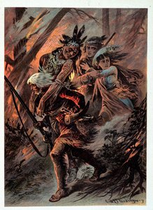 Illustration de « Bas de Cuir » par F. Cooper - Unknown artist