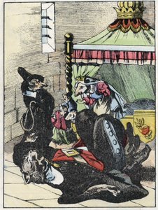 Illustration du conte « Le terrible Raminagrobis et les souris » d
