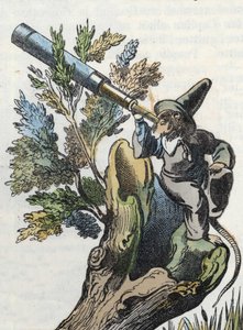 Illustration du conte « Le terrible Raminagrobis et les souris ». Dans « Contes de la maison pour les petits ». Gravure anonyme du XIXe siècle