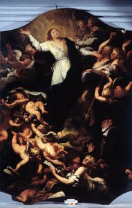 Immaculée Conception avec Saint Philippe Néri - Unknown artist