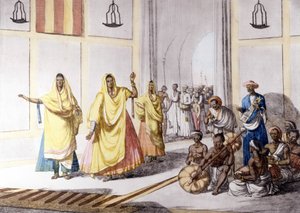 Culture et civilisation indiennes : danseuse et musique traditionnelle, Inde. - Unknown artist