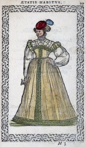 Femme italienne - dans "Habits et effigies" par Jean Sulperius - Unknown artist