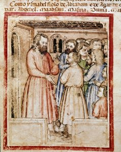 Jacob et ses douze enfants Miniature du codex 212 (ou codex padovano ou Bible de Padoue)
