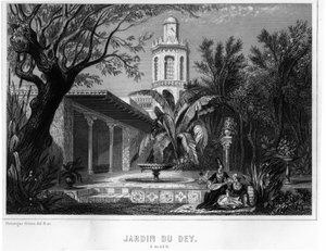 Jardin du dey à Alger, situé dans l