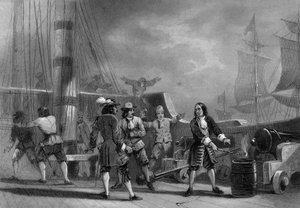 Jean Bart (1650-1702) à bord du corsaire anglais. dans « Histoire générale de la Marine » par Van Tenac - Unknown artist
