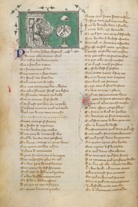 Jean de Meun écrivant les premiers mots de son poème (qui commence au f. 28), dans le Roman de la Rose - Unknown artist