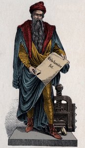 Johann Gutenberg, imprimeur et orfèvre allemand - Unknown artist