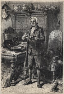 Jonathan Oldenbuck (ou Aldinbbuck) - illustration du 19ème siècle pour le roman « L