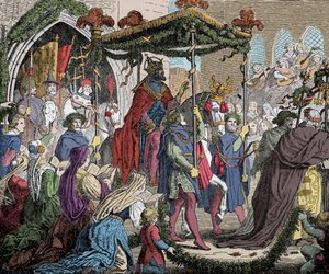 Karl IV entre à Avignon en 1365 - Unknown artist